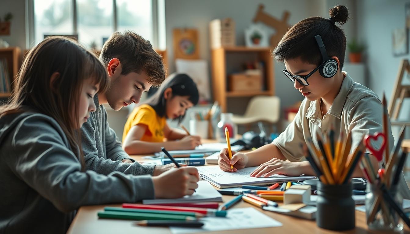 Modern university campus for students