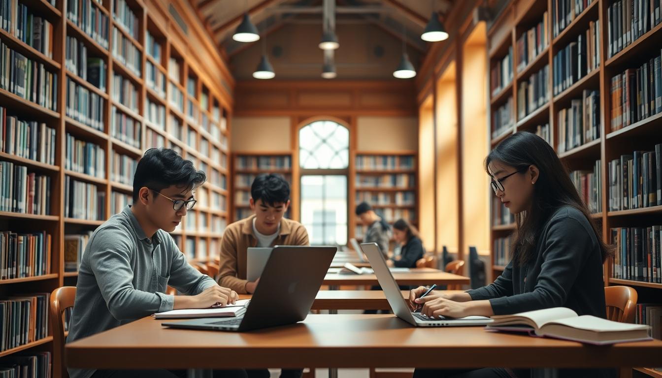 Student developing practical and academic skills